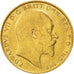 Gran Bretagna, Edward VII, 1/2 Sovereign, 1910, BB+, Oro, KM:804