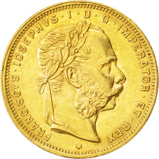 Austria, Franz Joseph I, 8 Florins-20 Francs, 1890, EBC, Oro, KM:2269