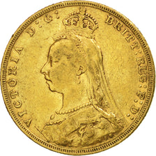 Monnaie, Grande-Bretagne, Victoria, Sovereign, 1889, TTB, Or, KM:767