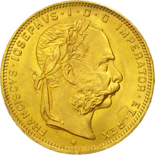 Munten, Oostenrijk, Franz Joseph I, 8 Florins-20 Francs, 1892, PR+, Goud