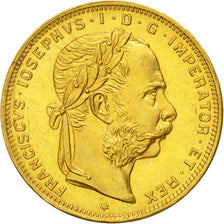 Coin, Austria, Franz Joseph I, 8 Florins-20 Francs, 1892, MS(64), Gold, KM:2269