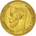 Rusia, Nicholas II, 5 Roubles, 1897, St. Petersburg, MBC+, Oro, KM:62