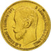 Russland, Nicholas II, 5 Roubles, 1898, St. Petersburg, SS, Gold, KM:62