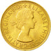 Gran Bretaña, Elizabeth II, Sovereign, 1958, SC, Oro, KM:908