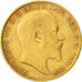 Great Britain, Edward VII, 1/2 Sovereign, 1910, VF(30-35), Gold, KM:804