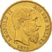 Moneda, Bélgica, Leopold II, 20 Francs, 20 Frank, 1870, MBC+, Oro, KM:32