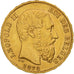 Moneta, Belgio, Leopold II, 20 Francs, 20 Frank, 1878, BB+, Oro, KM:37