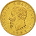 Italien, Vittorio Emanuele II, 20 Lire, 1862, Torino, SS+, Gold, KM:10.1