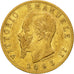 Italia, Vittorio Emanuele II, 20 Lire, 1863, Torino, MBC, Oro, KM:10.1