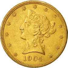 Monnaie, États-Unis, Coronet Head, $10, Eagle, 1904, U.S. Mint, New Orleans