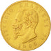 Italia, Vittorio Emanuele II, 20 Lire, 1865, Torino, MBC, Oro, KM:10.1