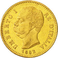 Moneta, Italia, Umberto I, 20 Lire, 1882, Rome, SPL, Oro, KM:21