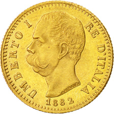 Moneta, Italia, Umberto I, 20 Lire, 1882, Rome, SPL, Oro, KM:21