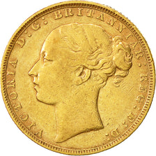 Munten, Groot Bretagne, Victoria, Sovereign, 1880, ZF, Goud, KM:752