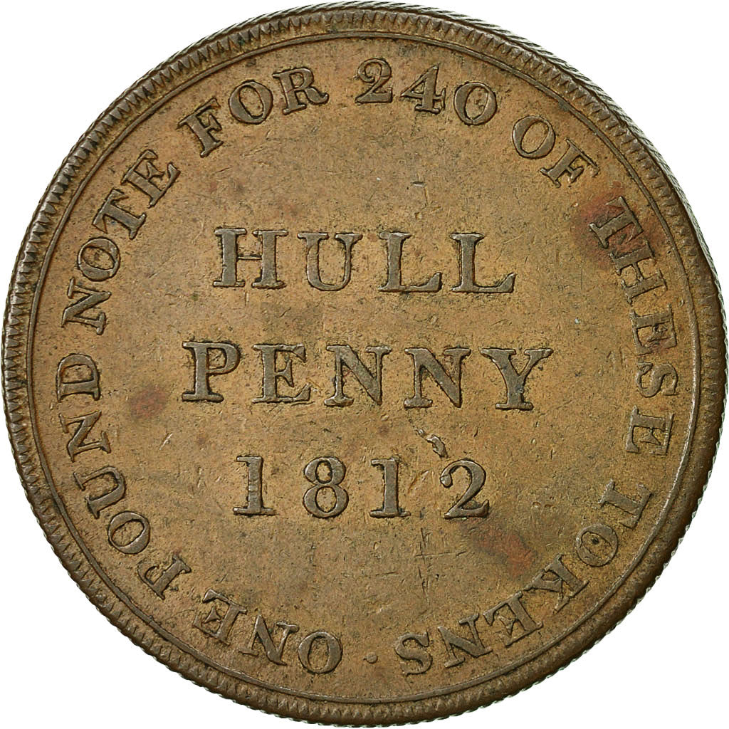 Coin Great Britain Hull Lead Works Penny Token 1812 Hull EF(40-45 ...