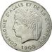 Moeda, França, 10 Centimes, 1908, ENSAIO, AU(55-58), Alumínio