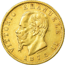 Moneda, Italia, Vittorio Emanuele II, 20 Lire, 1874, Rome, EBC, Oro, KM:10.2