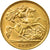 Moneda, Gran Bretaña, Edward VII, 1/2 Sovereign, 1907, MBC+, Oro, KM:804