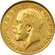 Munten, Groot Bretagne, George V, 1/2 Sovereign, 1913, PR+, Goud, KM:819