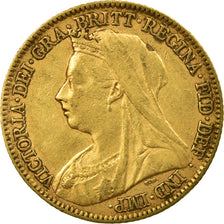 Moneta, Gran Bretagna, Victoria, 1/2 Sovereign, 1895, BB, Oro, KM:784