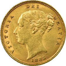 Münze, Großbritannien, Victoria, 1/2 Sovereign, 1885, London, VZ+, Gold