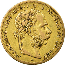 Moneda, Austria, Franz Joseph I, 8 Florins-20 Francs, 1882, MBC, Oro, KM:2269