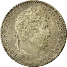 Moneta, Francja, Louis-Philippe, 1/4 Franc, 1844, Lille, VF(30-35), Srebro