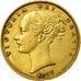 Moneda, Gran Bretaña, Victoria, Sovereign, 1857, MBC, Oro, KM:736.1