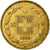 Coin, Switzerland, 20 Francs, 1896, Bern, EF(40-45), Gold, KM:31.3