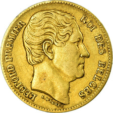 Coin, Belgium, Leopold I, 20 Francs, 20 Frank, 1865, VF(30-35), Gold, KM:23