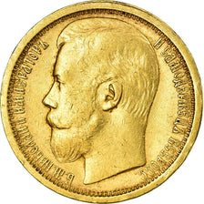 Moeda, Rússia, Nicholas II, 15 Roubles, 1897, St. Petersburg, EF(40-45)