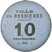 Moeda, França, Ville de Bessières, Bessières, 10 Centimes, 1918, AU(55-58)