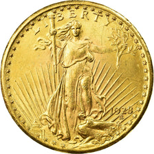 Coin, United States, Saint-Gaudens, $20, Double Eagle, 1928, Philadelphia