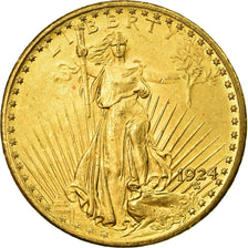 Munten, Verenigde Staten, Saint-Gaudens, $20, Double Eagle, 1924, Philadelphia