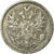 Moneta, Finlandia, Nicholas II, 50 Penniä, 1874, VF(30-35), Srebro, KM:2.2