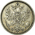 Moeda, Finlândia, Nicholas II, 50 Penniä, 1893, EF(40-45), Prata, KM:2.2