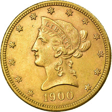 Moneta, Stati Uniti, Coronet Head, $10, Eagle, 1900, Philadelphia, SPL-, Oro