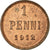 Moneda, Finlandia, Nicholas II, Penni, 1912, SC, Cobre, KM:13