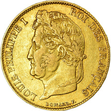 Coin, France, Louis-Philippe, 20 Francs, 1834, Paris, EF(40-45), Gold, KM:750.1