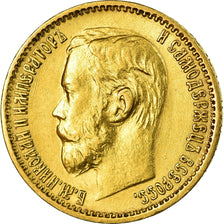 Moneta, Russia, Nicholas II, 5 Roubles, 1898, St. Petersburg, MS(60-62), Złoto