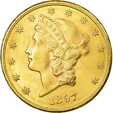 Moeda, Estados Unidos da América, Liberty Head, $20, Double Eagle, 1897