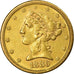 Moneta, Stati Uniti, Coronet Head, $5, Half Eagle, 1886, San Francisco, SPL-