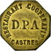 Moeda, França, Restaurant Coopératif D.P.A, Castres, 25 Centimes, AU(55-58)