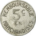 Münze, Frankreich, Coopérative Militaire, Pau, 5 Centimes, SS+, Aluminium