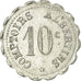 Moneda, Francia, Comptoirs Albertins, Albert, 10 Centimes, MBC, Aluminio