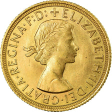 Moneda, Gran Bretaña, Elizabeth II, Sovereign, 1958, SC, Oro, KM:908