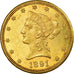 Moneta, Stati Uniti, Coronet Head, $10, Eagle, 1891, U.S. Mint, Carson City