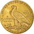 Coin, United States, Indian Head, $5, Half Eagle, 1909, Denver, AU(50-53), Gold