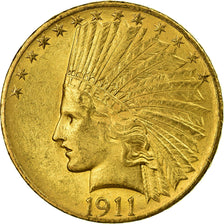 Moneta, Stati Uniti, Indian Head, $10, Eagle, 1911, U.S. Mint, Philadelphia