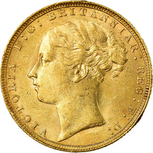 Munten, Groot Bretagne, Victoria, Sovereign, 1880, PR, Goud, KM:752